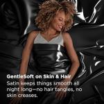 Bedsure Queen Satin Sheet Set - Black, 4 Pieces