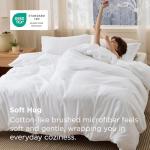 Bedsure Queen White Duvet Cover Set - 3 Pieces