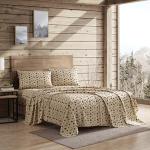 Cozy Cabin Twin Microfiber Bedding Set - Plaid Deer