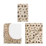 Cozy Cabin Twin Microfiber Bedding Set - Plaid Deer