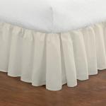 Ruffled Bedskirt for Queen Bed - Ivory