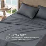 Ultra Soft Twin Bed Sheet Set - Dark Grey
