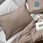 Ultra-Soft Taupe Pillow Sham Covers Set of 2