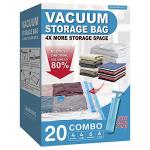 20 Pack Vacuum Storage Bags for Bedding and Clothes