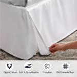 Full Size 18-Inch Drop Bed Skirt - White