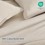 PHF Queen Cotton Muslin Comforter Set - 3 Pieces