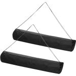 Black Waterproof Drawstring Storage Bags - 2 Pack