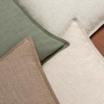 MIULEE 26x26 Euro Sham Pillow Covers, 2 Pack