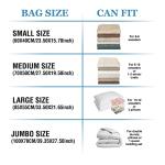 20 Pack Vacuum Storage Bags for Bedding and Clothes