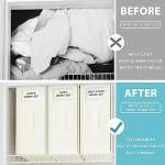 Bed Sheet Organizers 4-Pack with Labels - Beige