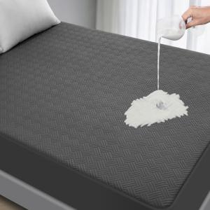 GOPOONY Waterproof Queen Mattress Protector - Soft & Noiseless