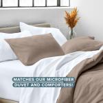 Ultra-Soft Taupe Pillow Sham Covers Set of 2