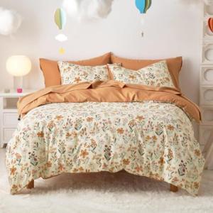 Floral Bedding Set for Girls - Twin Size