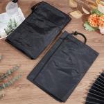 Black Waterproof Drawstring Storage Bags - 2 Pack