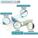 Bed Sheet Organizers 4-Pack with Labels - Beige