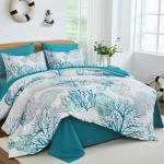 Coastal Comforter Set King - Beach Theme, 7 Pieces