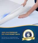 Waterproof Queen Mattress Protector with Bamboo Cooling Fabric