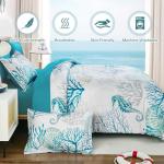 Coastal Comforter Set King - Beach Theme, 7 Pieces