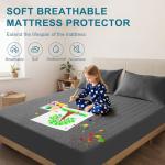 GOPOONY Waterproof Queen Mattress Protector - Soft & Noiseless