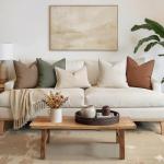 MIULEE 26x26 Euro Sham Pillow Covers, 2 Pack