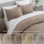 Ultra-Soft Taupe Pillow Sham Covers Set of 2