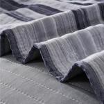 Black and Grey Patchwork Quilt Bedding Set