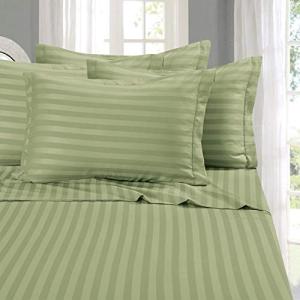 Silky Soft 1500 Thread Count Stripe Bed Sheet Set