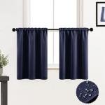 Navy Blue Bunk Bed Curtains Set for Kids