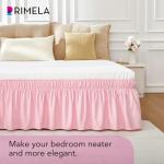 RIMELA 15-Inch Full Size Bed Skirt - Pink