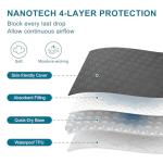 GOPOONY Waterproof Queen Mattress Protector - Soft & Noiseless