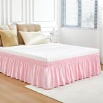 RIMELA 15-Inch Full Size Bed Skirt - Pink