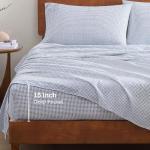 Organic Cotton Queen Bed Sheet Set with Polka Dots