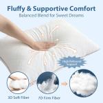 JOLLYVOGUE Set of 2 Pillows for Cozy Sleep