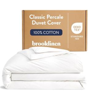 Brooklinen Luxury Percale Duvet Cover, White