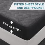 GOPOONY Waterproof Queen Mattress Protector - Soft & Noiseless