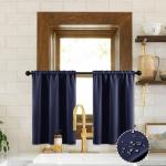 Navy Blue Bunk Bed Curtains Set for Kids