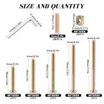 Crib Screw Set for Wooden Beds - 20 Pieces