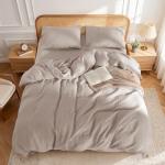 Linen King Duvet Cover Set with Pillowcases