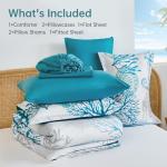 Coastal Comforter Set King - Beach Theme, 7 Pieces
