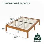 Zinus Ellie 14 Inch Bamboo Platform Bed Frame