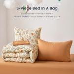 Floral Bedding Set for Girls - Twin Size