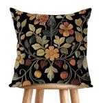Vintage Floral Velvet Throw Pillow Covers - 18x18
