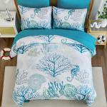 Coastal Comforter Set King - Beach Theme, 7 Pieces