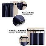 Navy Blue Bunk Bed Curtains Set for Kids