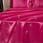 Hot Pink King Satin Bed in a Bag Set