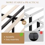 Velvet Full Size Bed Frame with Wingback Headboard