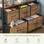 Black Twin XL Bunk Bed with Desk and Storage