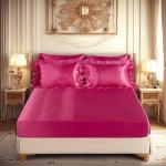 Hot Pink King Satin Bed in a Bag Set