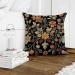 Vintage Floral Velvet Throw Pillow Covers - 18x18