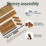 Zinus Ellie 14 Inch Bamboo Platform Bed Frame